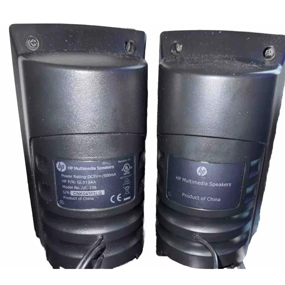 HP Multimedia Computer Speakers Set GL313AA In Original Box Tested